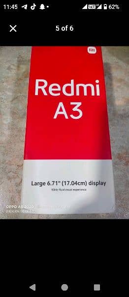 Redmi A3.4ram. 128 rom 11month warranty 1