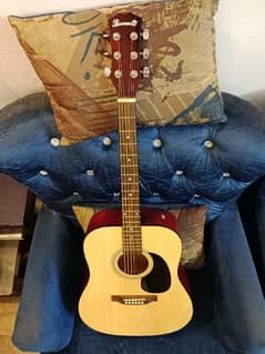 paramount acoustic guitar with bag & capo