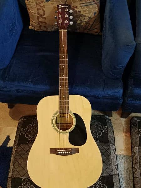 paramount acoustic guitar with bag & capo 8