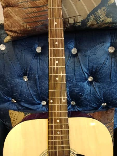 paramount acoustic guitar with bag & capo 10