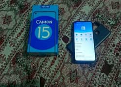 Tecno Camon 15 with box & Complete Original Accessories