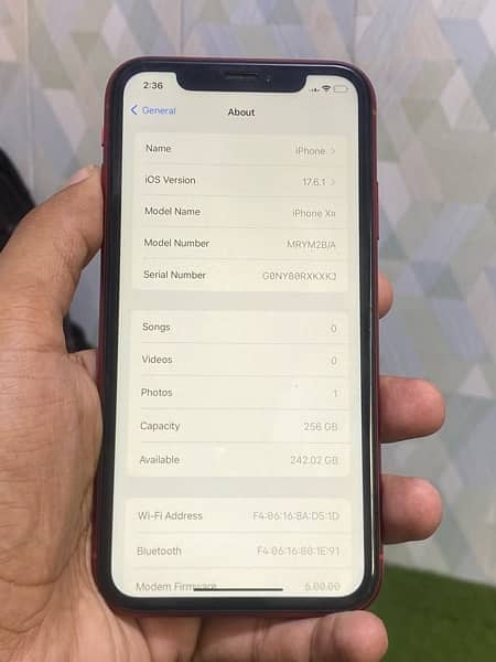 iPhone XR pta registered 256 gb waterproof 10 by 10 4