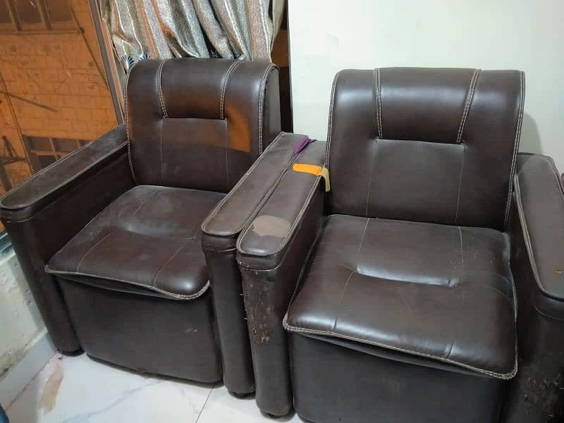 Sofa set two single one big 2