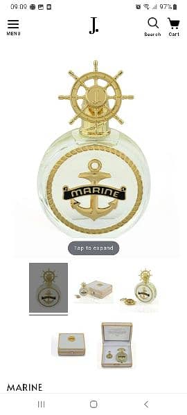 junaid jamshed original  Marine perfume set 1