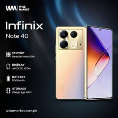 Infinix Note 40 Gold clr without powerbank