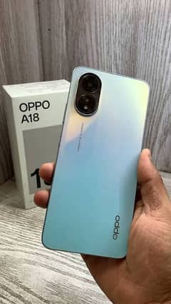 oppo a18 with box warranty