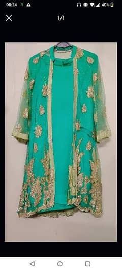 Fancy gown shirt with silk dress for sale.