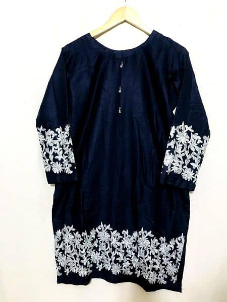 Sale -Sale-Sale Girls stitched embroidery lawn shirt 0