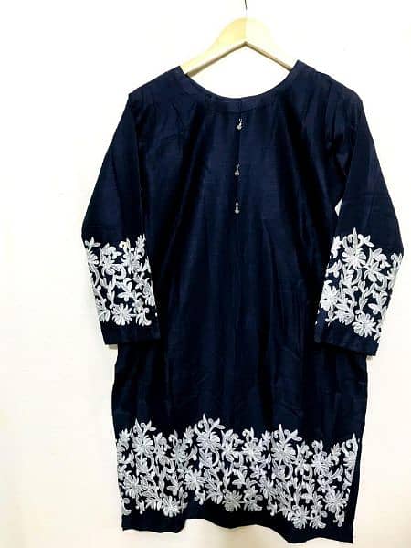 Sale -Sale-Sale Girls stitched embroidery lawn shirt 1