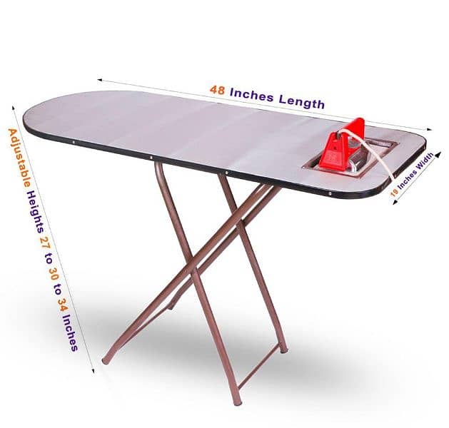 1 Pc Foldable and Adjustable Iron Table Stand 0