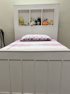 Modern White Single Bed