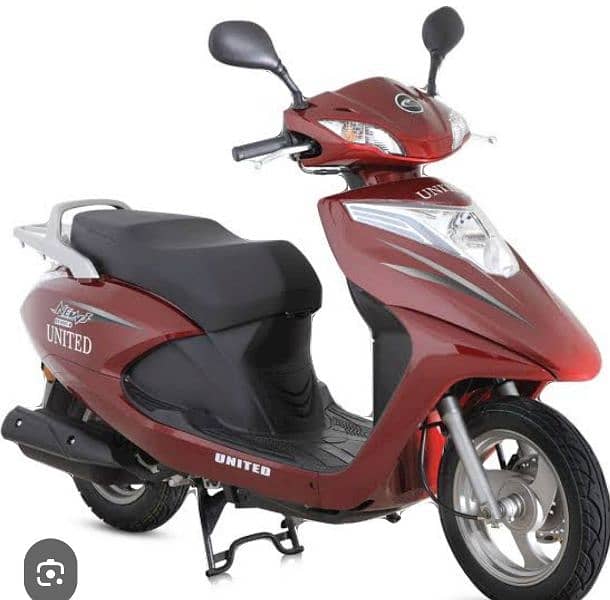 United 100 cc scooty . 0