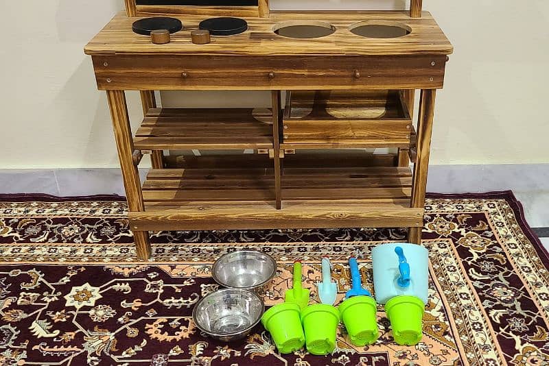 Real wood kitchen set for kids 6