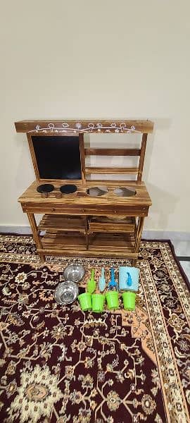 Real wood kitchen set for kids 8