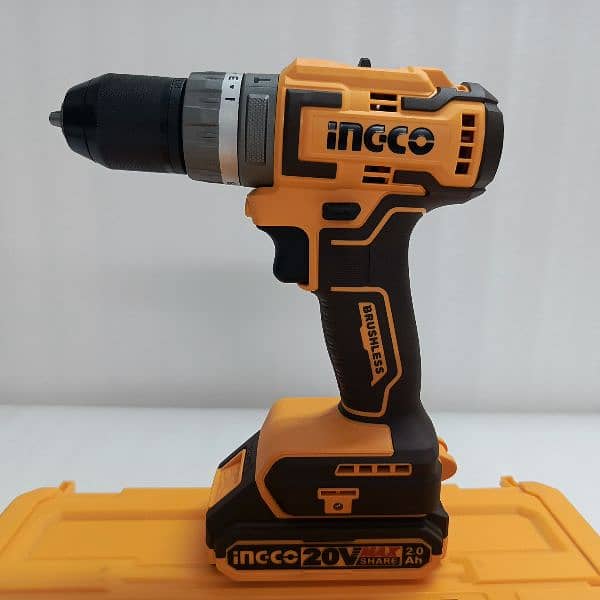 Ingco Drill Machine 20v max Cordless-Impact-Brush Less 3