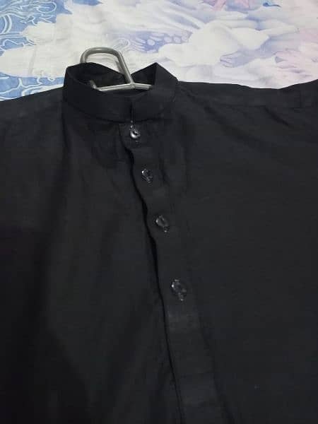 New Stitched Black kurta without trouser 1