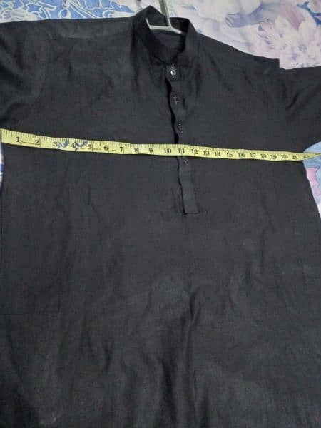 New Stitched Black kurta without trouser 2