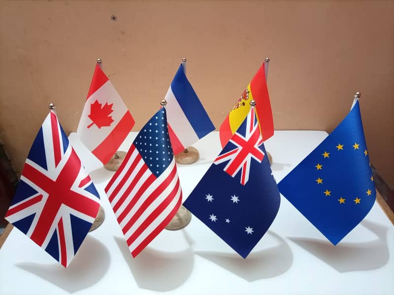 Country Flags & Custom Logo Flags,Visa Consultancy Office, USA UK Flag 12