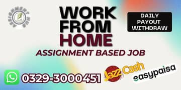 Online Part time/full time/home job/Assignments/Typing/Data entry/Ads