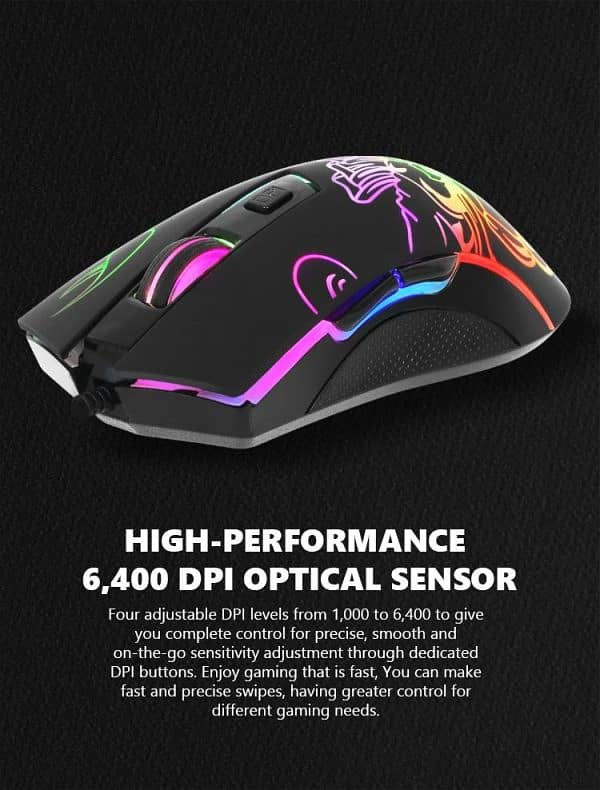 Marvo M209 Wired Gaming Mouse 8