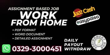 Online Part time/full time/home job/Assignments/Typing/Data entry/Ads