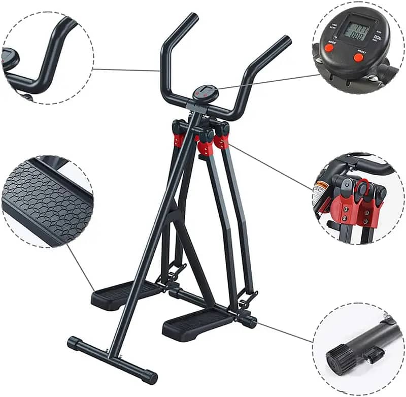 Air Walker Foldable Indoor Walking Fitness Exercise Machine 7