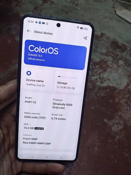 OnePlus Ac 2v 16+4GB ram 256GB 10%10 New 5000MH Betri Octa core prossr 10