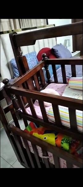 baby cot bed with swing (palna) 9