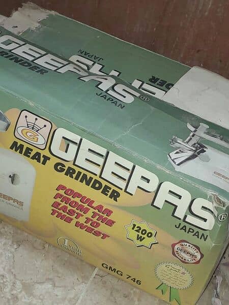 Geepas meat grider new 1