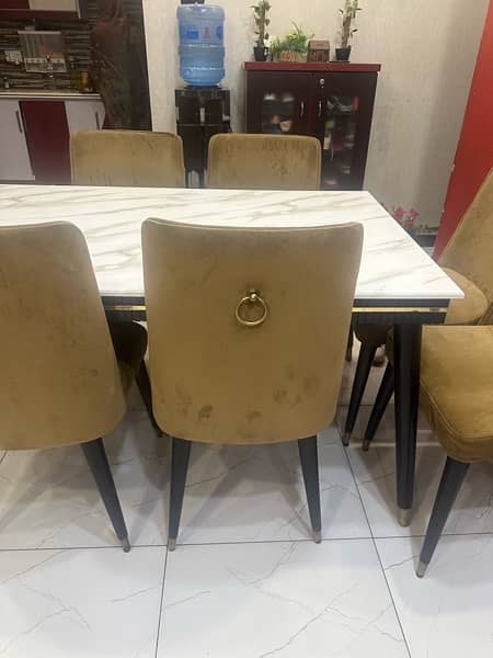 Dining table with six chairs 1