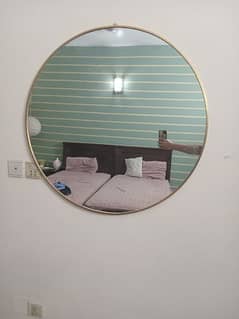 golden frame mirror (36 inches] 0