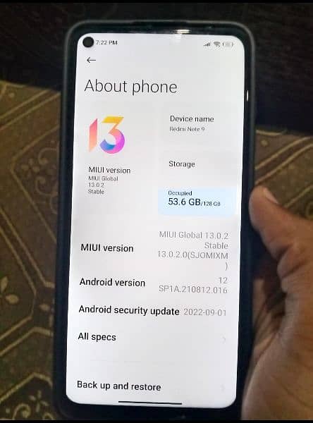 REDMI NOTE 9 10/9 CONDITION LIKE NEW 5