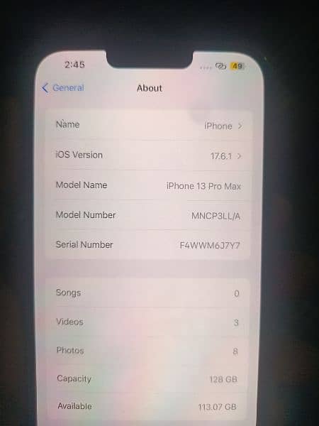 iphone 13 pro max jv 128 gb sim time 6