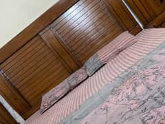 genuine wood bed