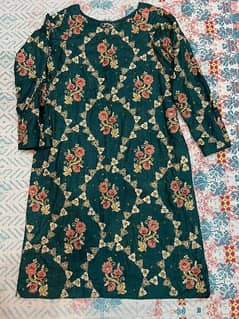 Silk embroidered Dress