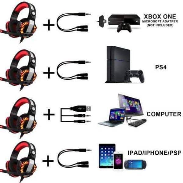 Original Beexcellent GM-2 Gaming Headset with Mic 4