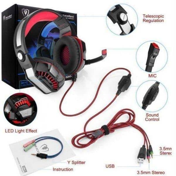 Original Beexcellent GM-2 Gaming Headset with Mic 5