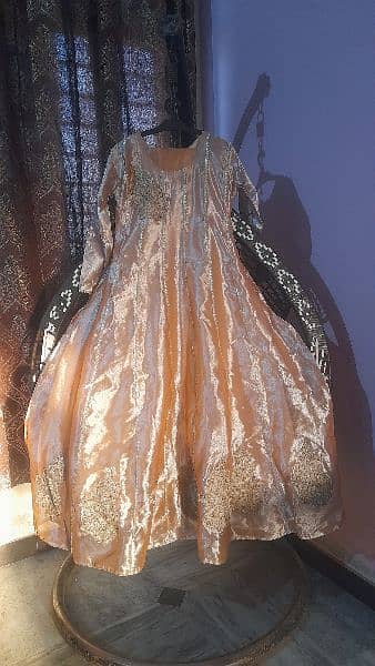 organza Maxi with can can & dupatta 0