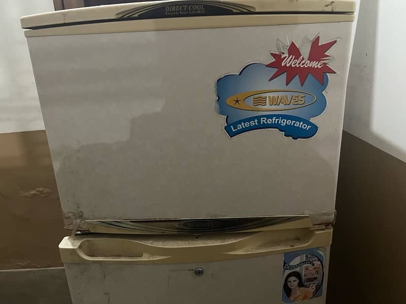 waves fridge good condition urgent sale 2