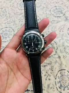 Swatch Swiss Made Chronograph Original Watch 44mm Dial Size