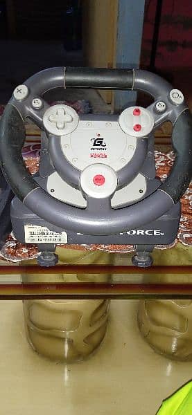 gamester dual force steering wheel for playstation 1