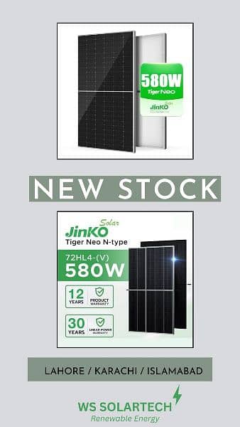 Jinko Solar 580 N Type Bificial 0