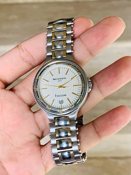 Nivada Swiss Made Vintage Unisex Watch 8.5/10 Condition 100% Original 6