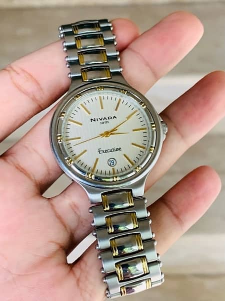 Nivada Swiss Made Vintage Unisex Watch 8.5/10 Condition 100% Original 7