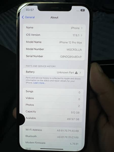 iphone 12pro max 512gb pta approved 1