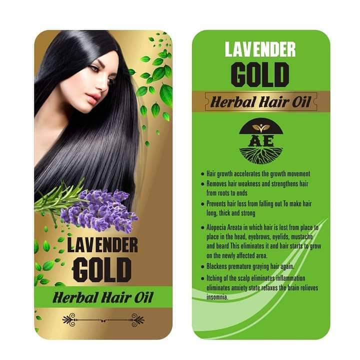 Lavender gold herbal hair oil 5