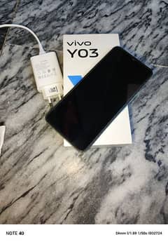 ViVo y03 Ram 4+4gb Rom 64gb box charge original 0