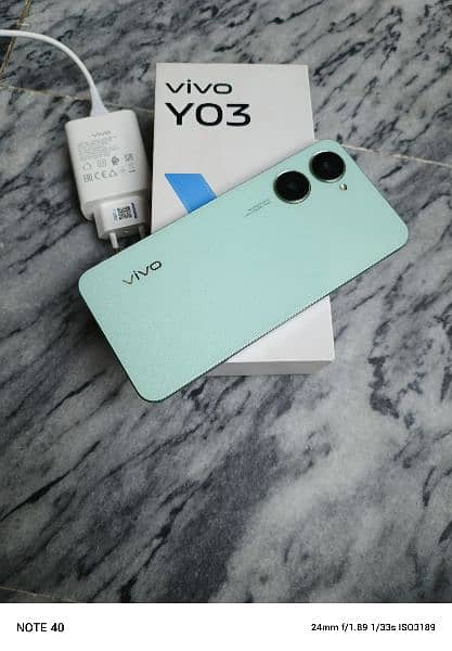 ViVo y03 Ram 4+4gb Rom 64gb box charge original 1