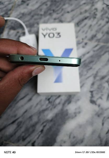 ViVo y03 Ram 4+4gb Rom 64gb box charge original 2