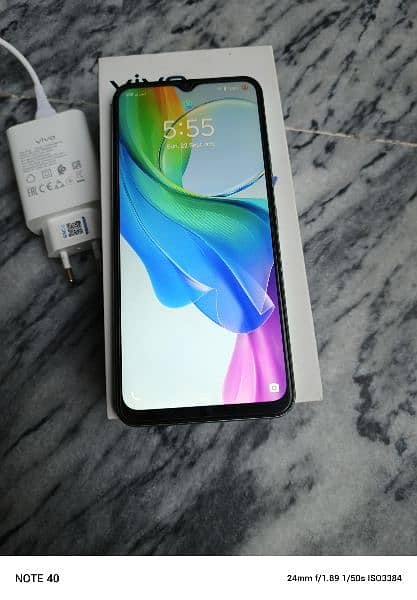 ViVo y03 Ram 4+4gb Rom 64gb box charge original 3